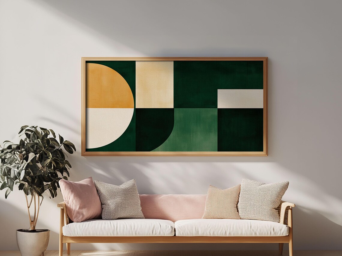 Geometric Patterns, Mid-Century Modern Abstract - Image 2
