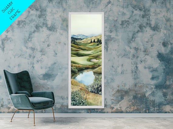 Irish Landscape Art Framed Print Green Wall Art Vertical Wall Art Above Couch Wall Art Rustic Landscape Art Gift Living