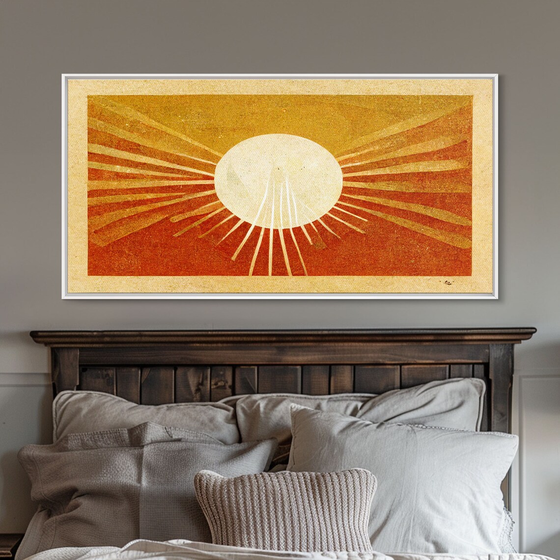 Midcentury Sunburst Art Deco Style Wall Art Print - Image 4