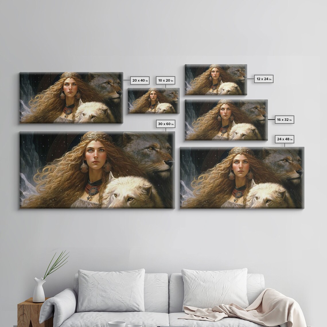 Lady Freya Norse Mythology Art Print, Goddess of Love - Image 2