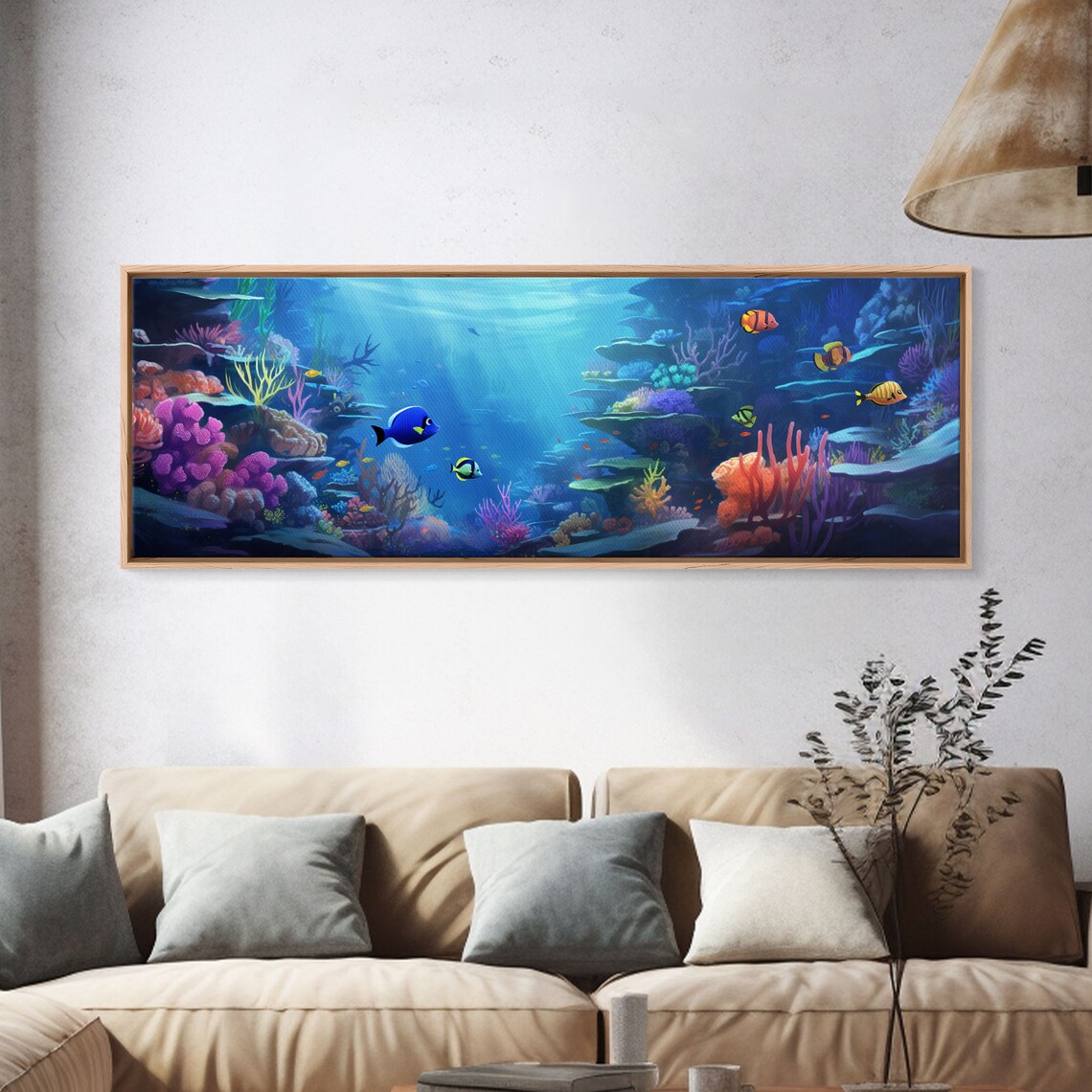 Great Barrier Reef Underwater Painting Art Print - Image 4