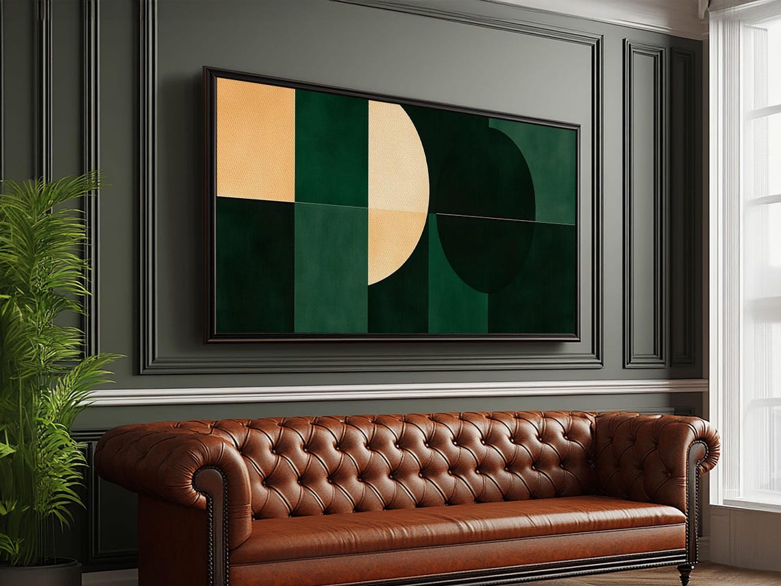 Geometric Mid Century Modern Art Print - Image 3