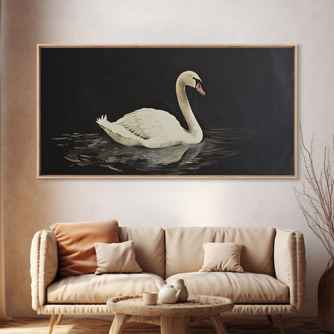 Black Swan Nursery Art Print, Minimalist Farmhouse - Image 4