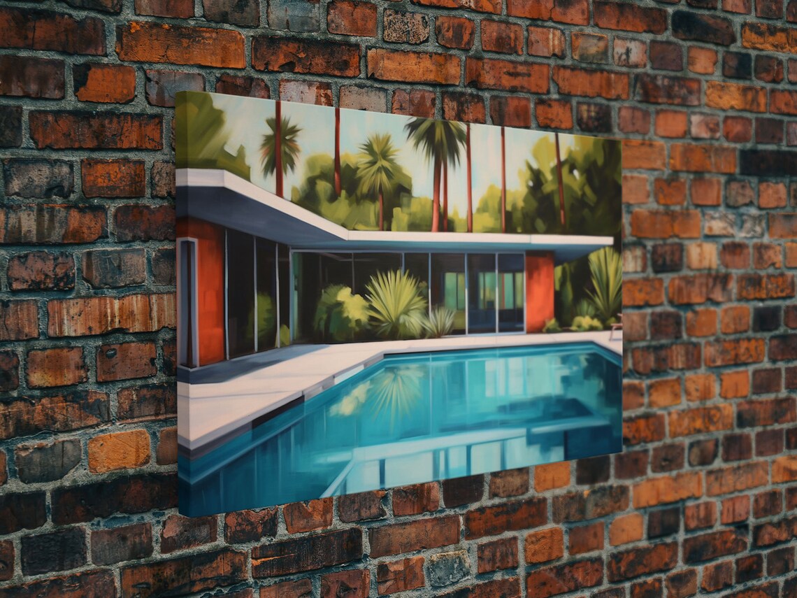Mid-Century House Retro Architecture Art Print - Image 4