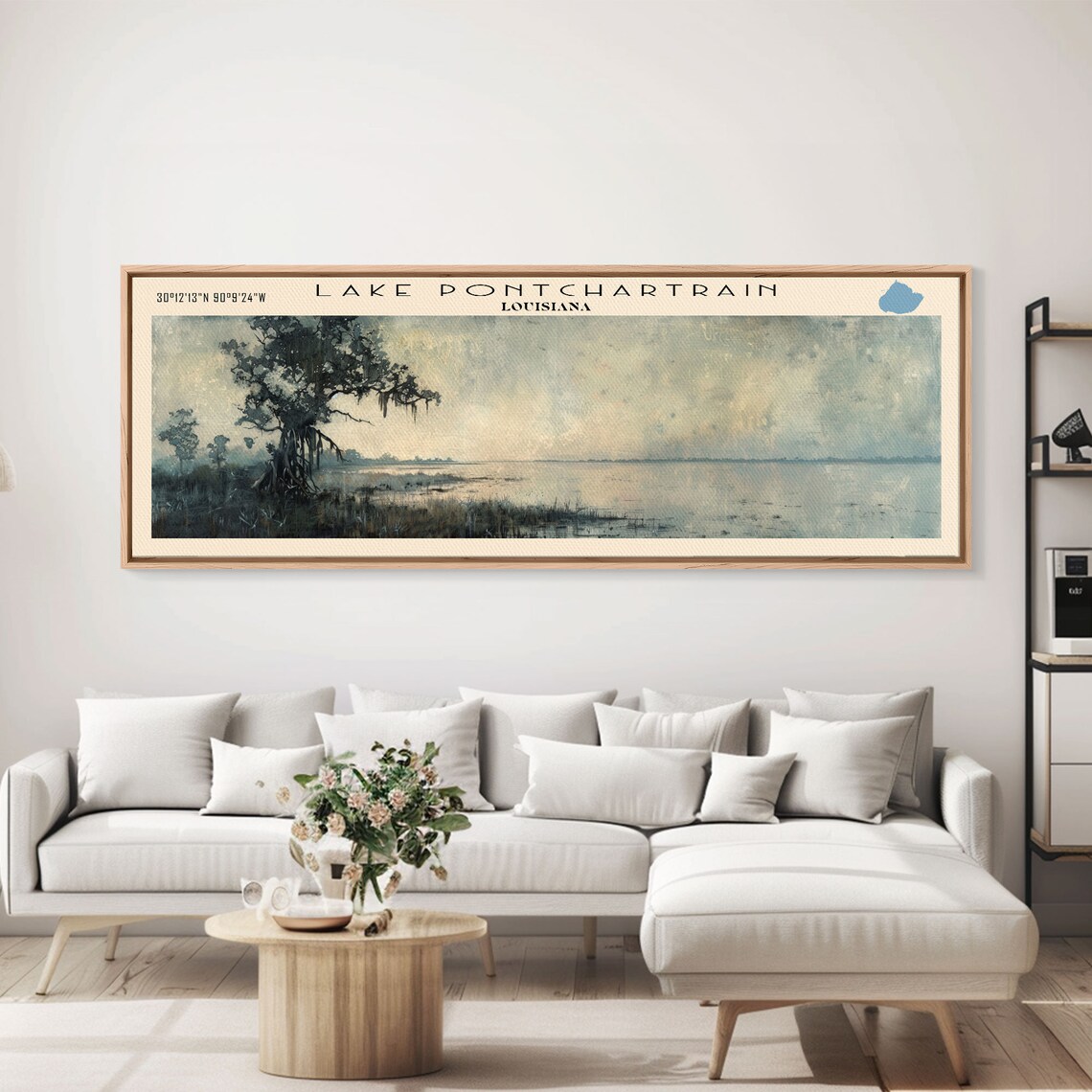 Lake Pontchartrain Louisiana Travel Poster, Landscape