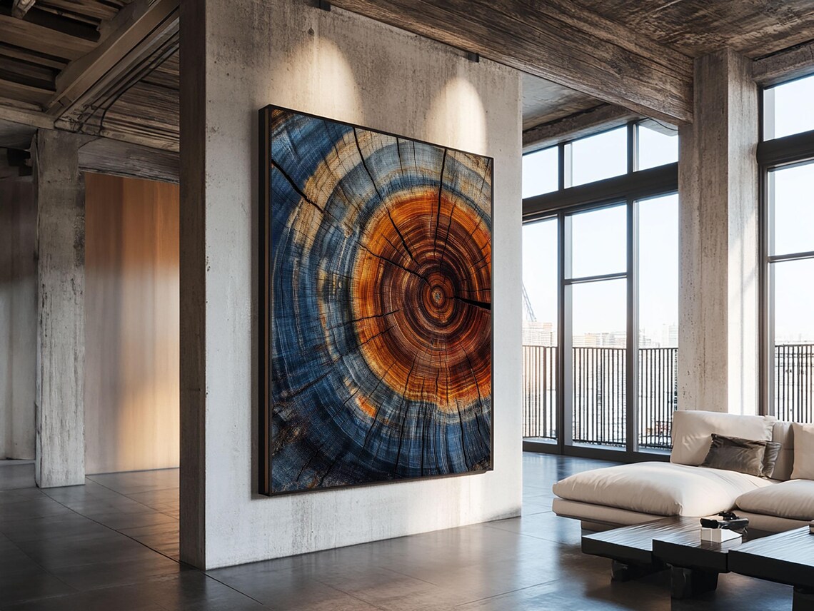 Tree Ring Print, Rustic Modern Farmhouse Art Print - Image 4