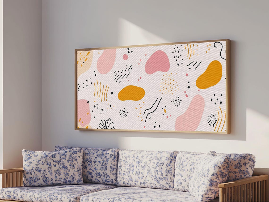 Mid Cenutry Modern Retro 90s Inspired Shopping Mall Wall Art Print Abstract Art Horizontal Ready To Hang - Image 3