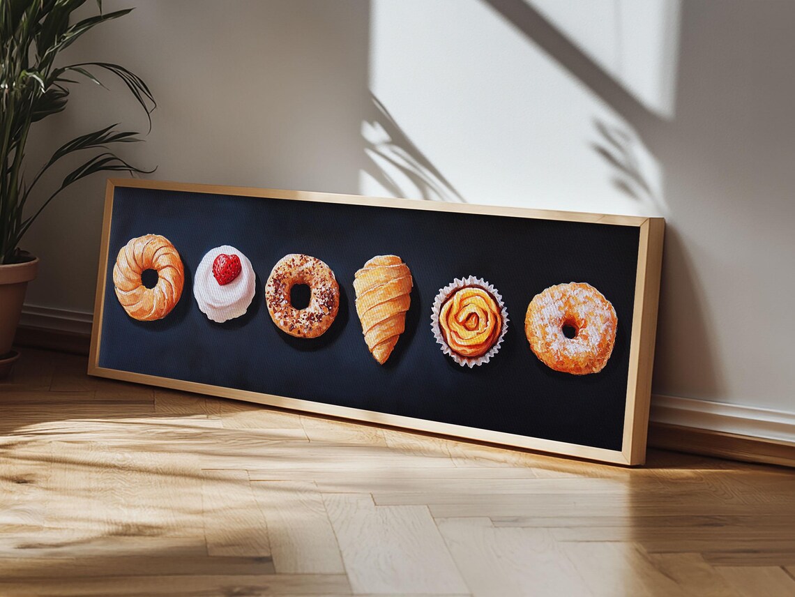 Pastries Art Print, Bakery Kitchen Wall Decor - Image 4