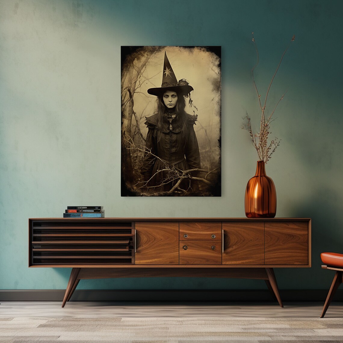 Victorian Witch Daguerreotype Art Print, Halloween - Image 6