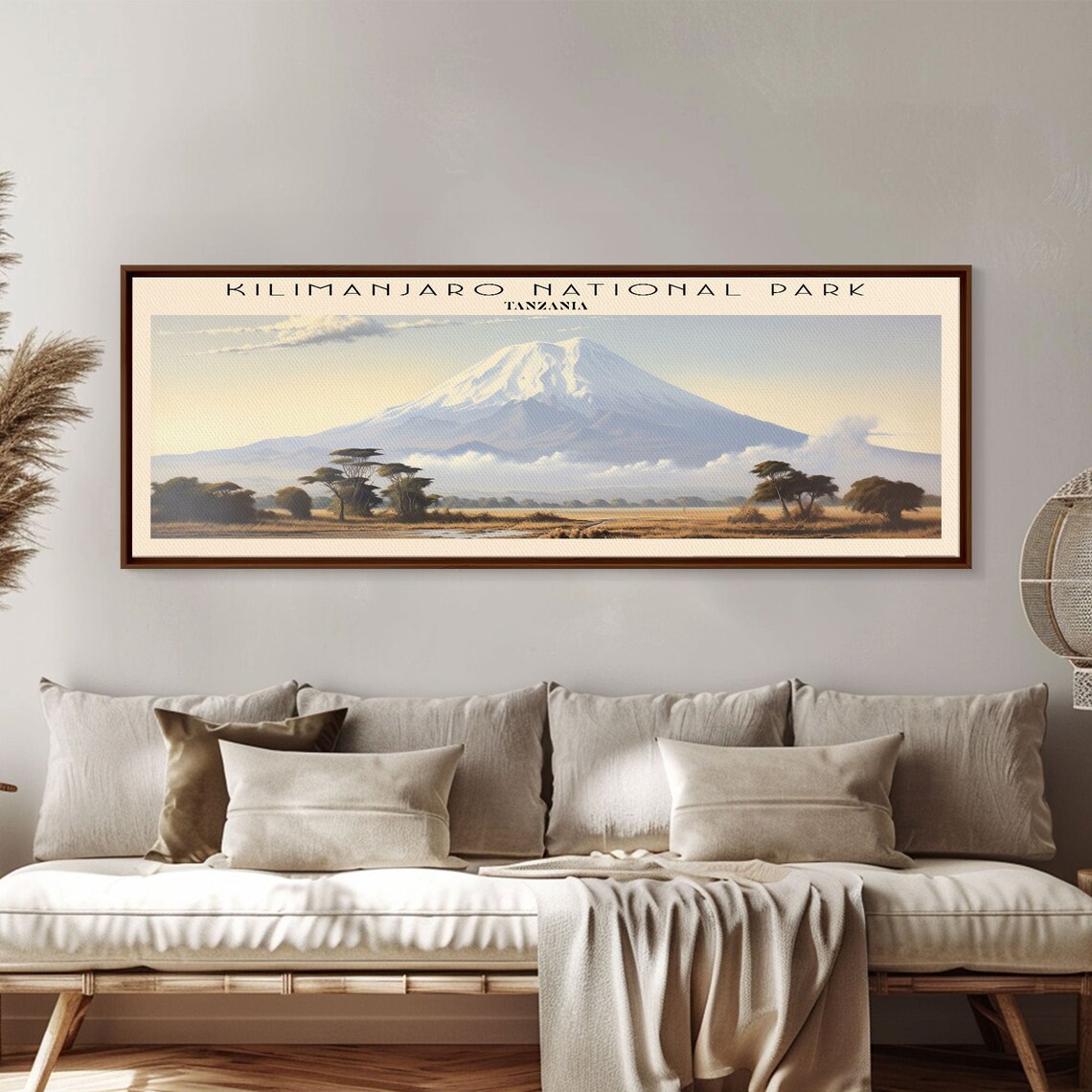 Kilimanjaro National Park Tanzania Snow Capped Peak Savanna Sunset Poster - Image 5