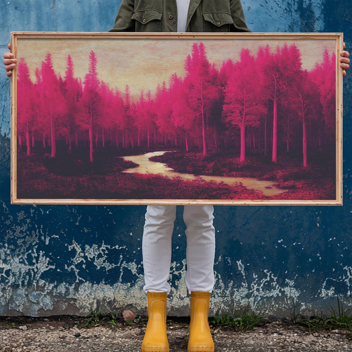 Fuchsia Forest Surreal Abstract Psychedelic Art - Image 6