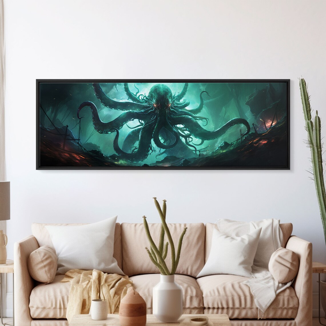 Rise Of Cthulhu Gothic Dark Art Poster Print - Image 5