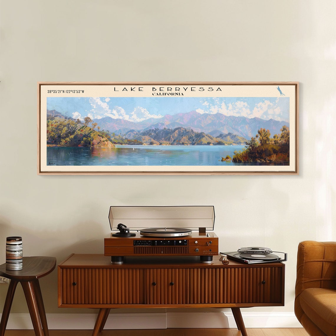 Lake Berryessa California Mountain Vista Lake View Travel Poster - Image 2