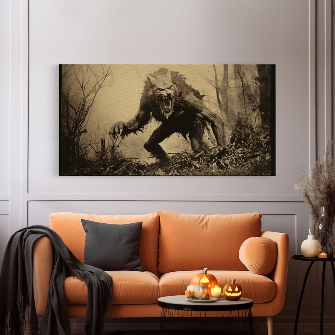 Werewolf 1800s Photograph, Vintage Halloween Art Print - Image 6