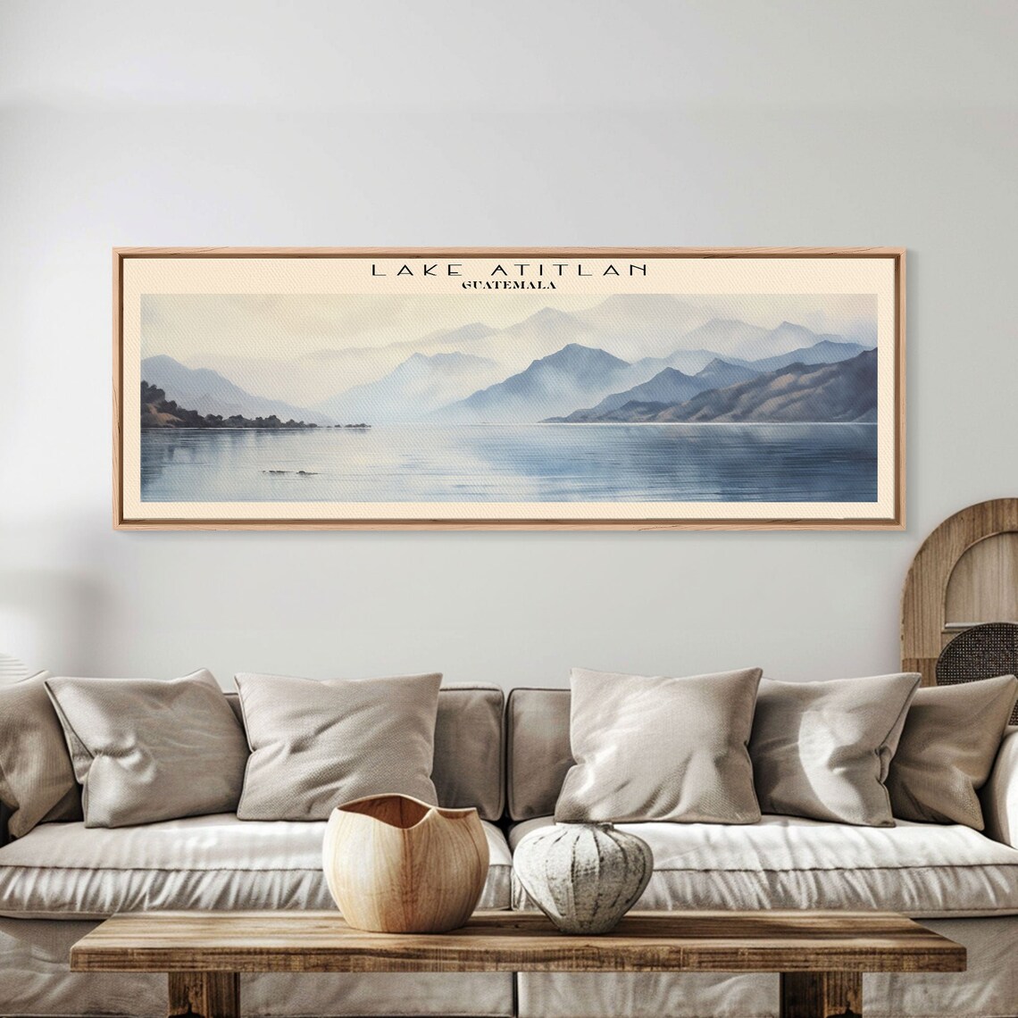 Lake Atitlan Guatemala Travel Poster, Panoramic View - Image 5