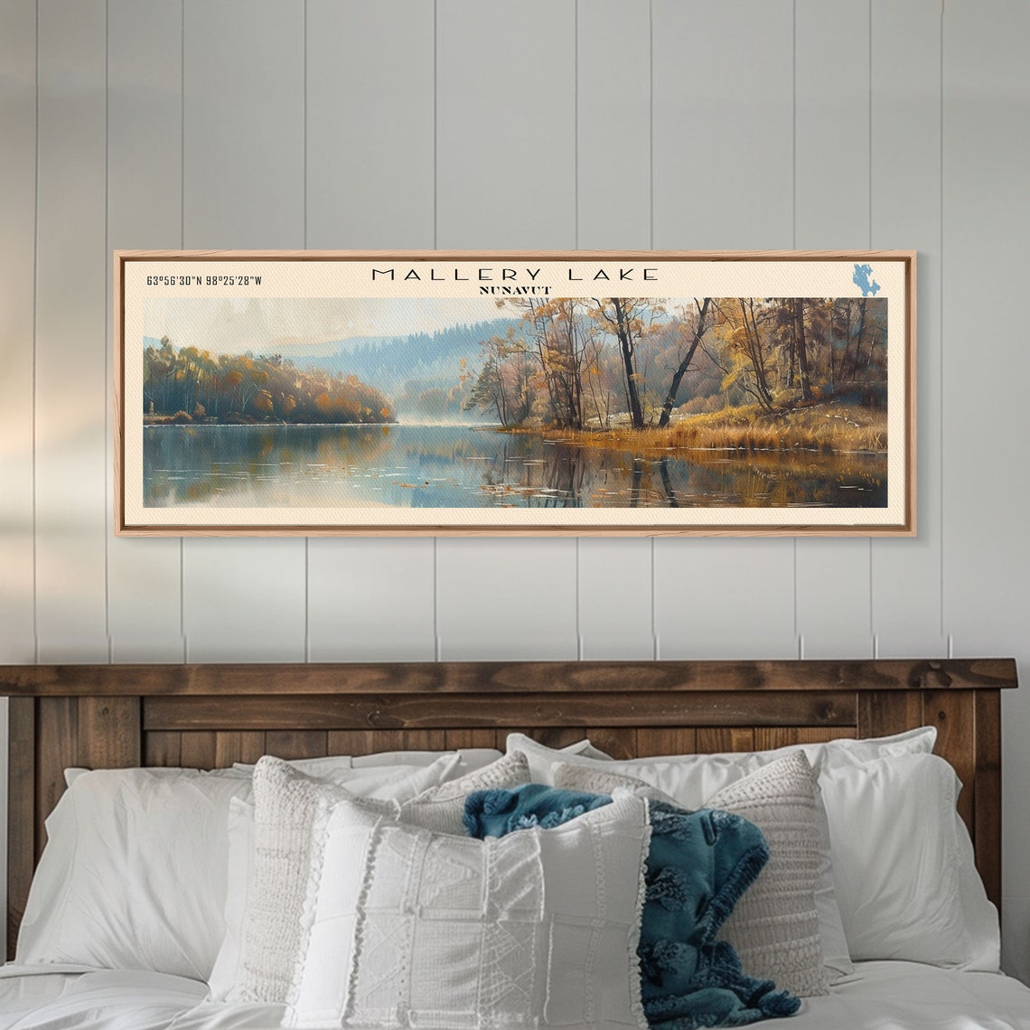 Mallery Lake Nunavut Golden Autumn Birch Mirror Lake Art Poster - Image 4