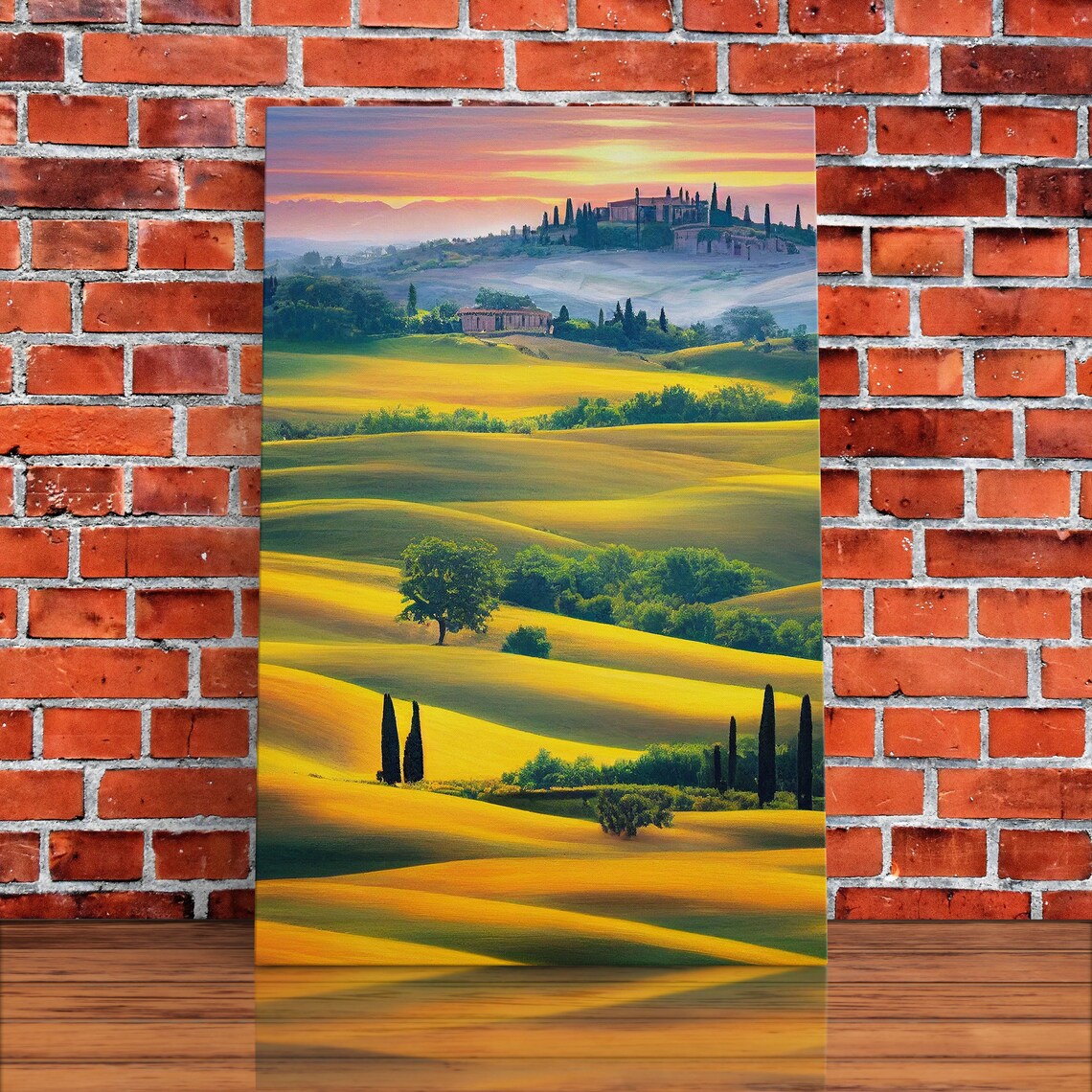 Italian Countryside Sunset Art Print, Italy Landscape - Image 5
