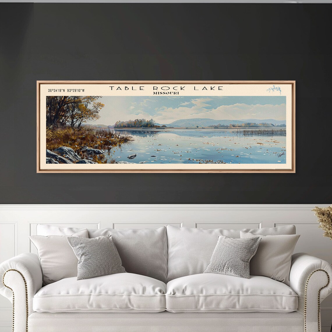 Table Rock Lake Missouri Travel Poster, Lake House Decor - Image 4