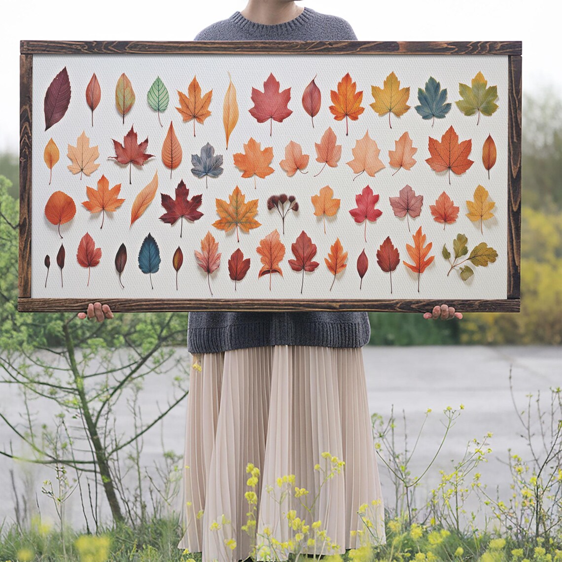 Fall Leaves Study, Autumn Seasonal Decor - Image 2