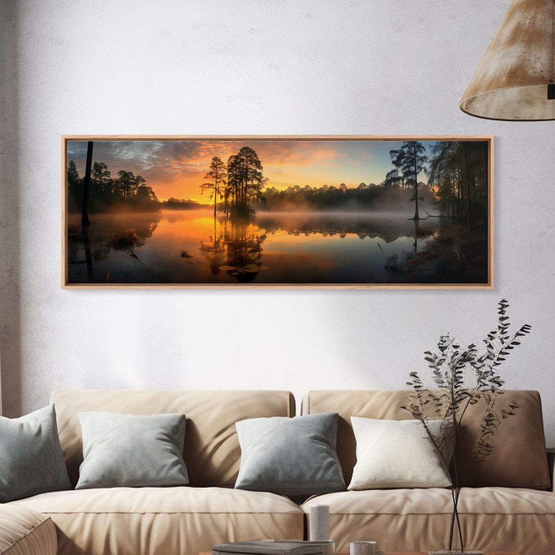 Congaree National Park Misty Swamp Sunrise Reflection Photo Print - Image 4