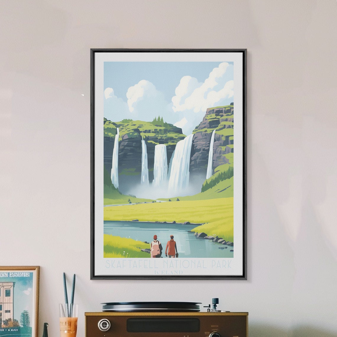 Skaftafell National Park Iceland Waterfalls Green Valley Poster - Image 2