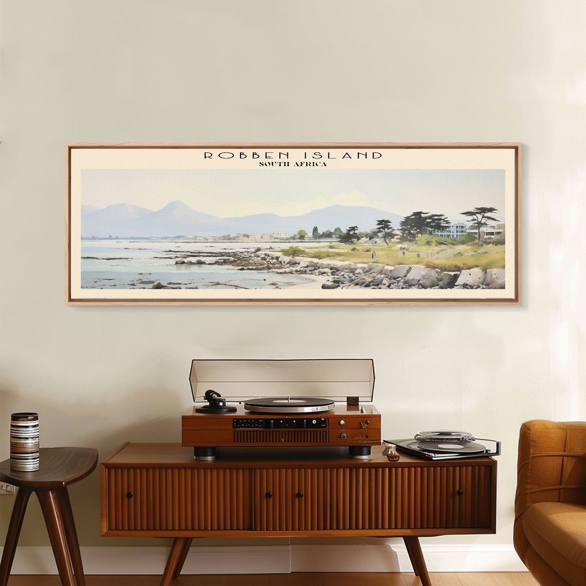 Robben Island Framed Print Travel Poster Panoramic Wall Art Home Decor Gift For Travel Lover Wall Hanging - Image 4