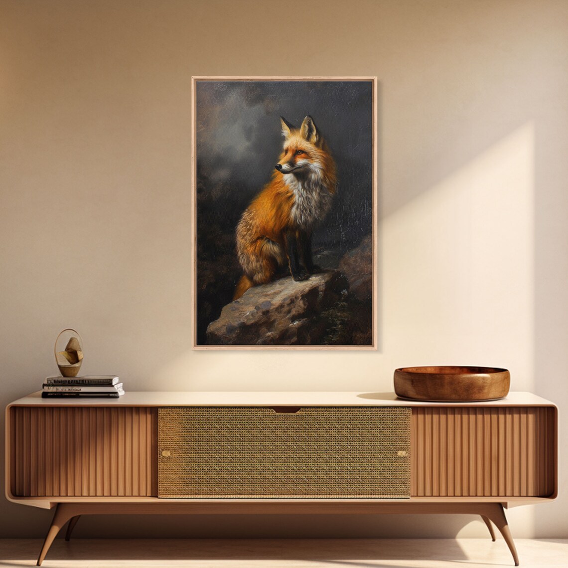 Red Fox Portrait Art Print, Fall Decor for Fox Lovers - Image 3