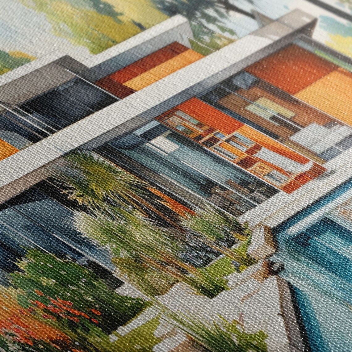 Midcentury Modern Architecture Art Print, Retro MCM - Image 2