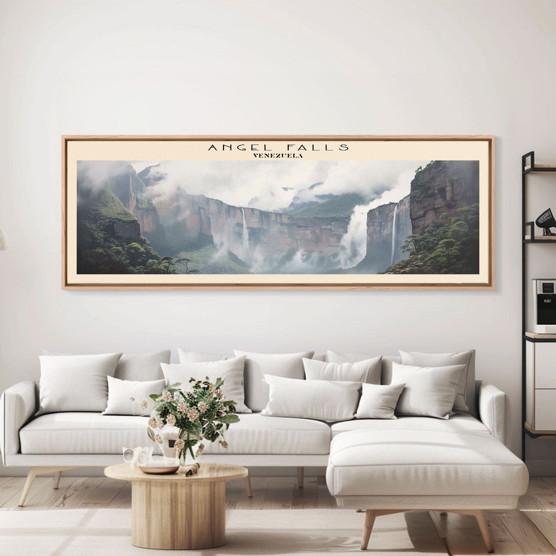 Angel Falls Venezuela Jungle Waterfalls Misty Cliffs Panoramic Poster - Image 2