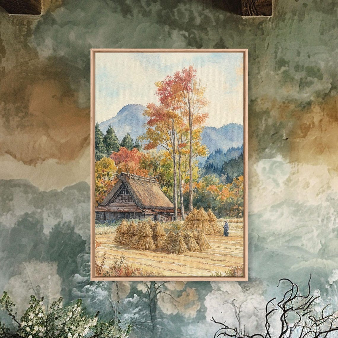 Fall Hay Harvest, Autumn Decor