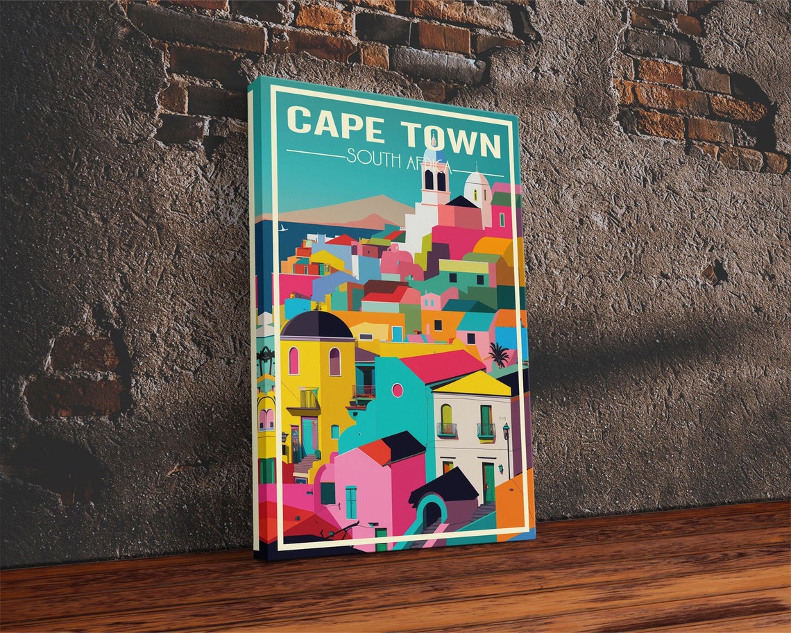 Cape Town South Africa Wall Art Africa Travel Poster Travel Wall Print Travel Poster Travel Wall Art Wall Print - Image 2