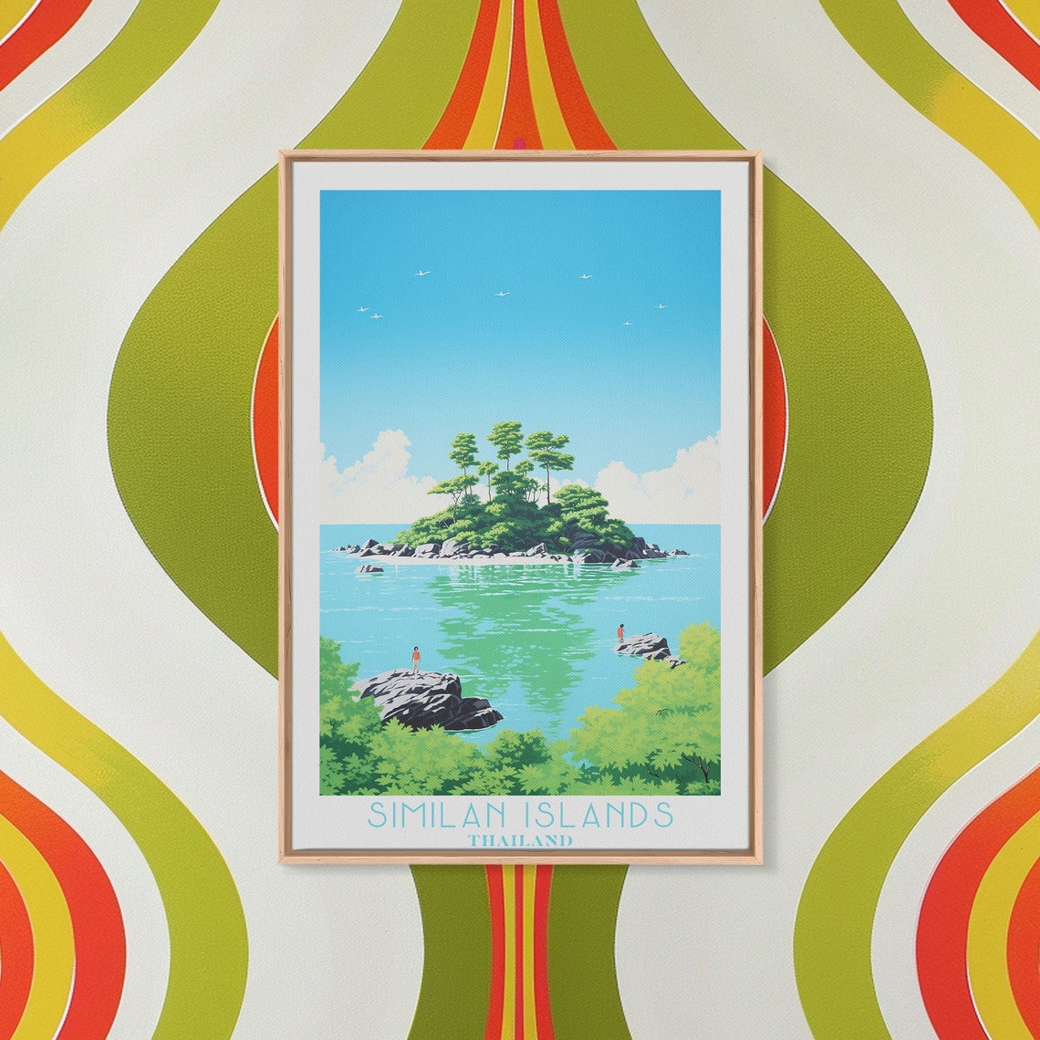 Similan Islands Thailand Tropical Islet Turquoise Water Beach Poster - Image 5