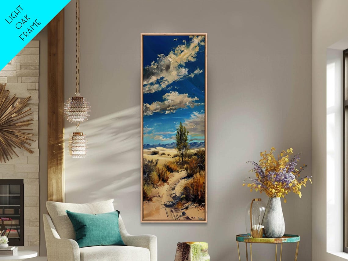 Lone Pine Tree In Western Desert Valley With Mountains Big Sky Poster - Image 6