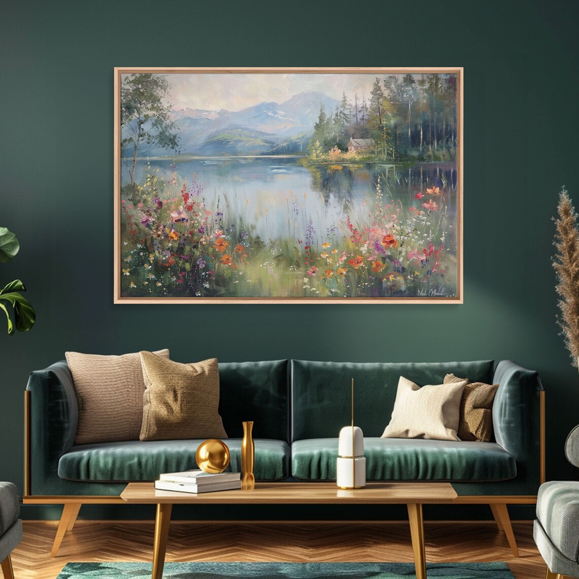 Summer At The Lake Art Print, Lakehouse Decor - Image 2