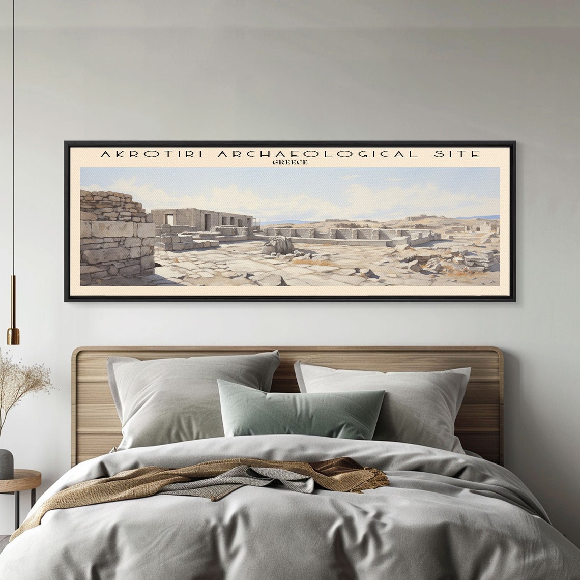 Akrotiri Archaeological Site Greece Ancient Minoan Ruins Travel Poster - Image 3