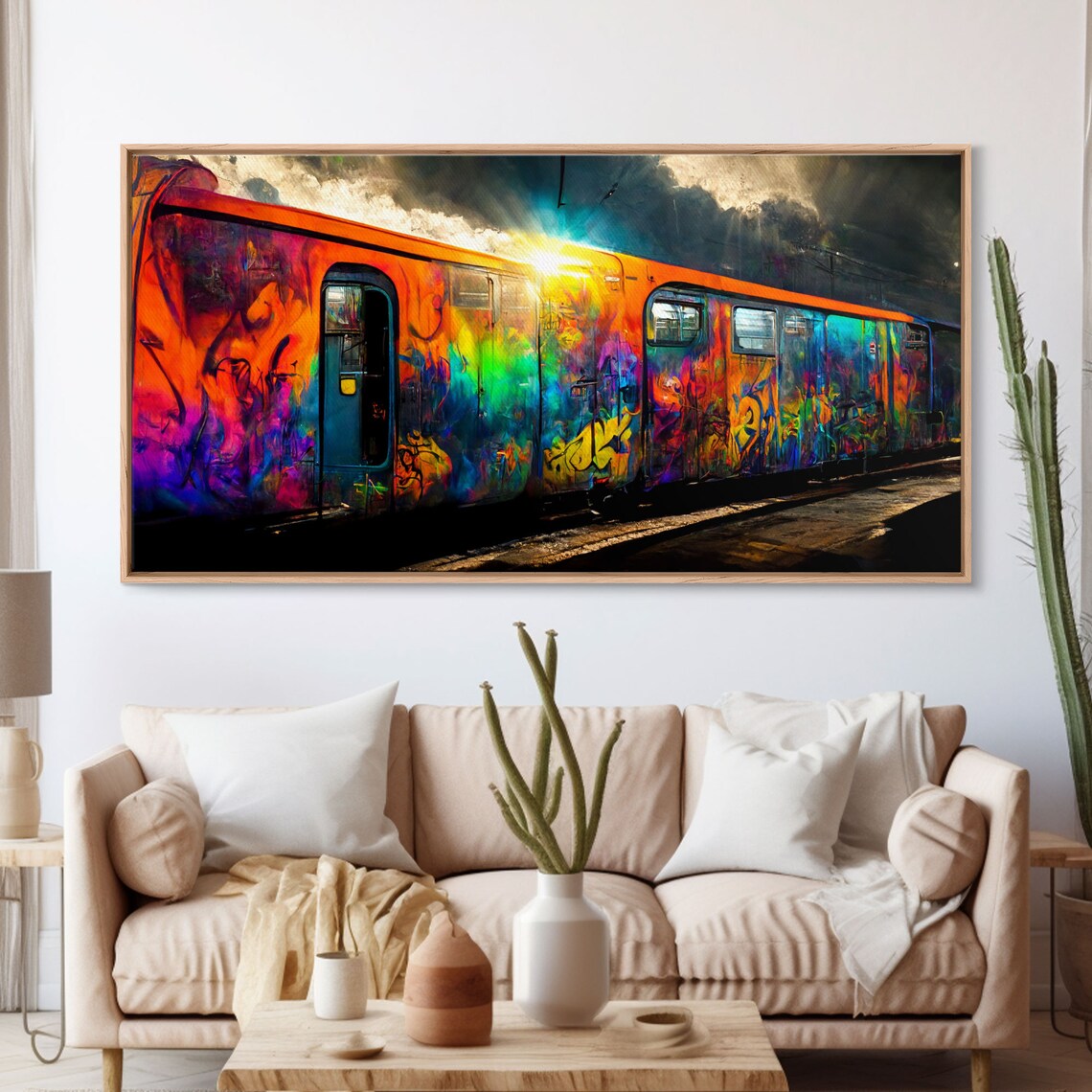 Train Car Graffiti Art Print, Urban Rail Decor - Image 3