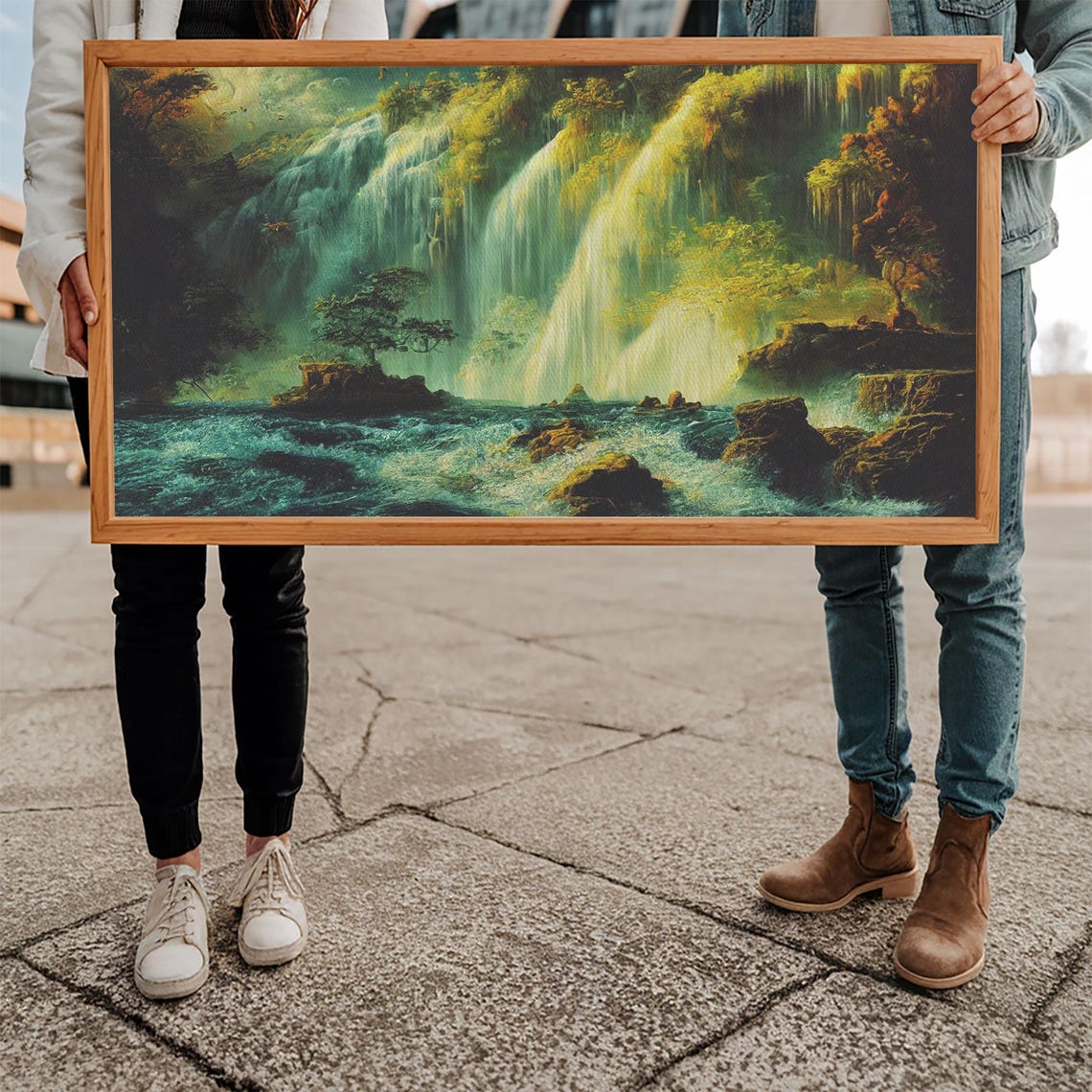 Secret Waterfall High Fantasy Art Print - Image 5