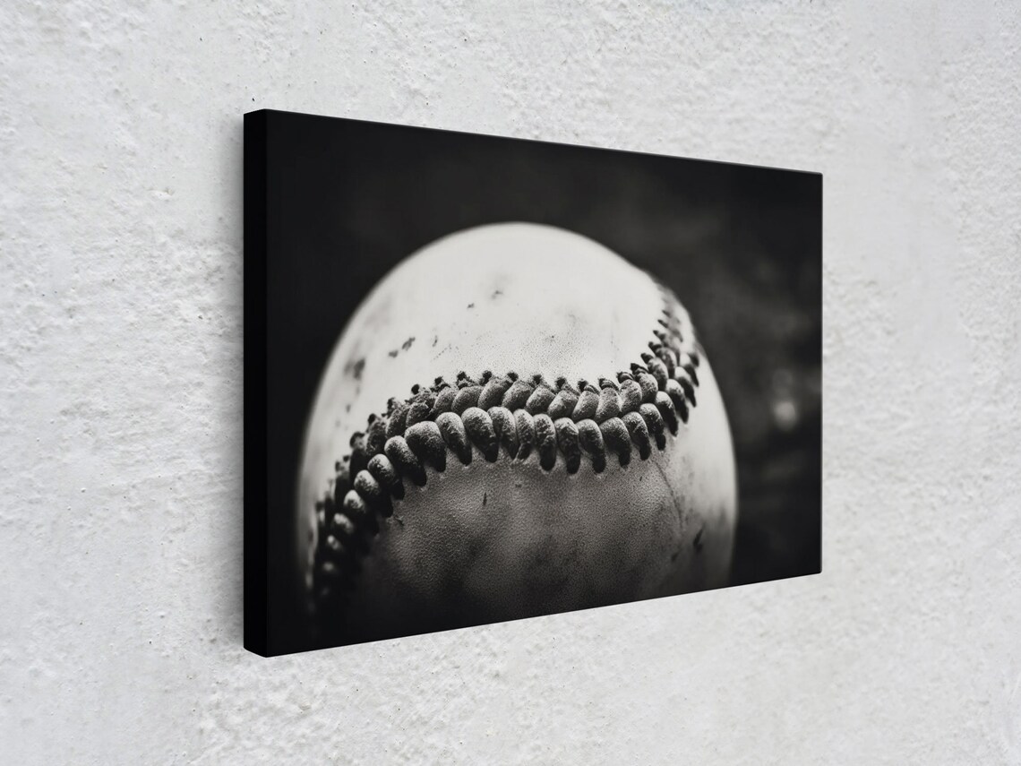 Vintage Baseballs Still Life Photo Print, Kids Room - Image 3
