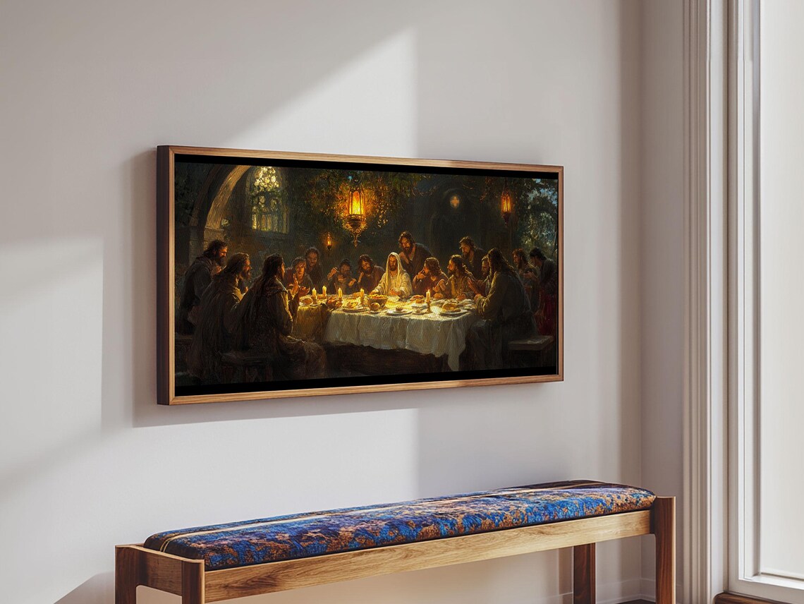 The Last Supper, Christian Christmas Art Print - Image 5