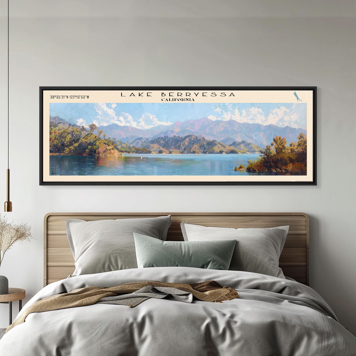 Lake Berryessa California Mountain Vista Lake View Travel Poster - Image 3