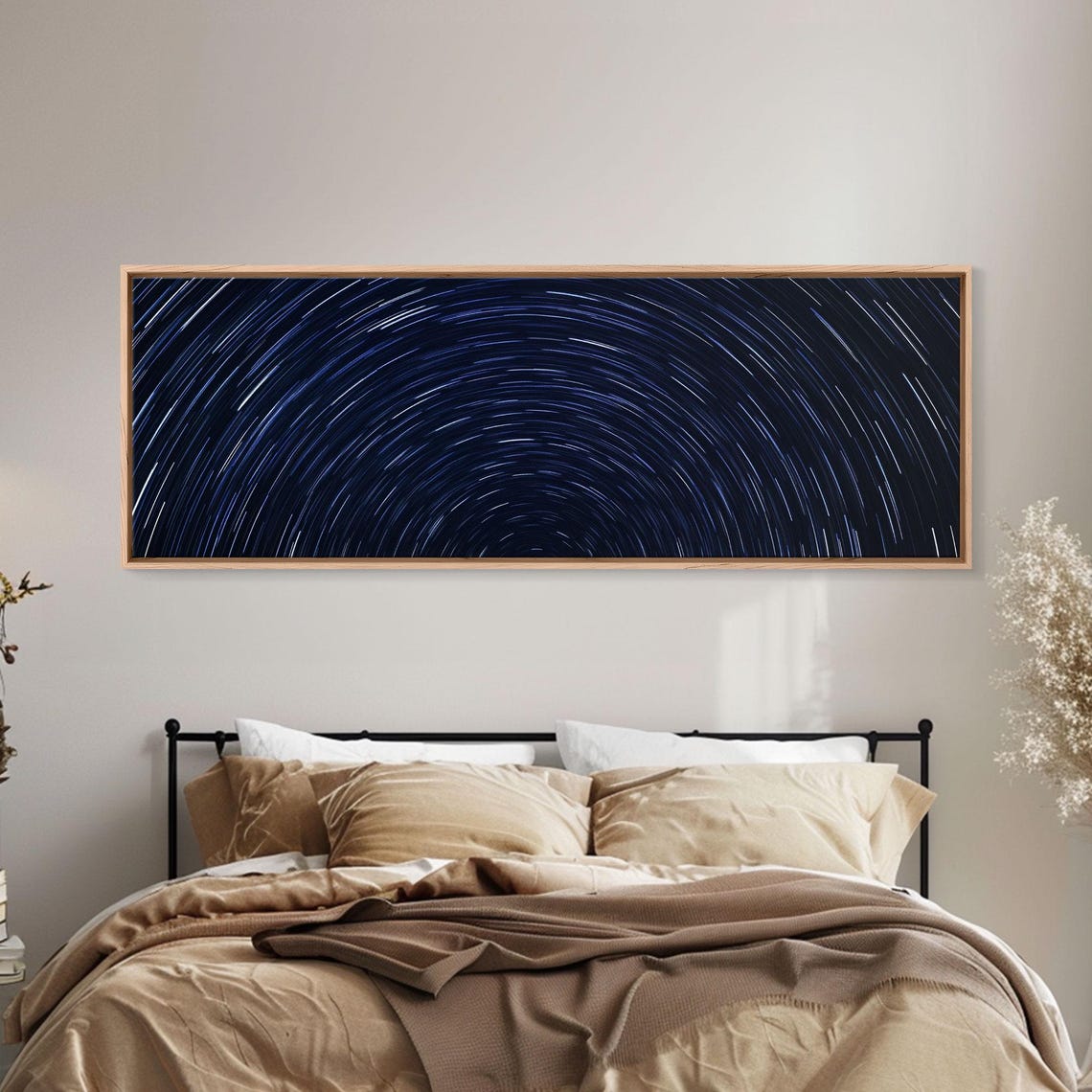 Star Trails Spiral Deep Blue Night Sky Long Exposure Photo Poster - Image 5