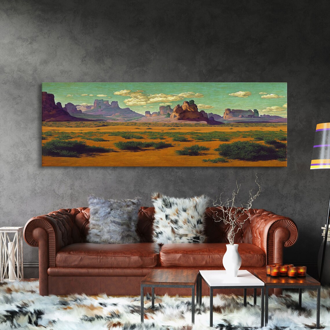 Pueblo Style Wild West Watercolor Poster Print - Image 3