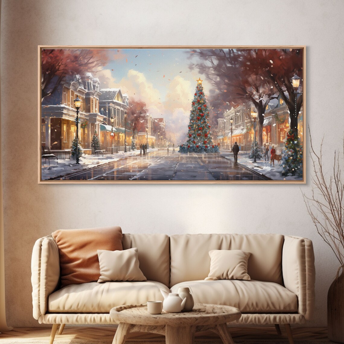 Vintage Christmas Winter Wonderland, Farmhouse Art Print - Image 4