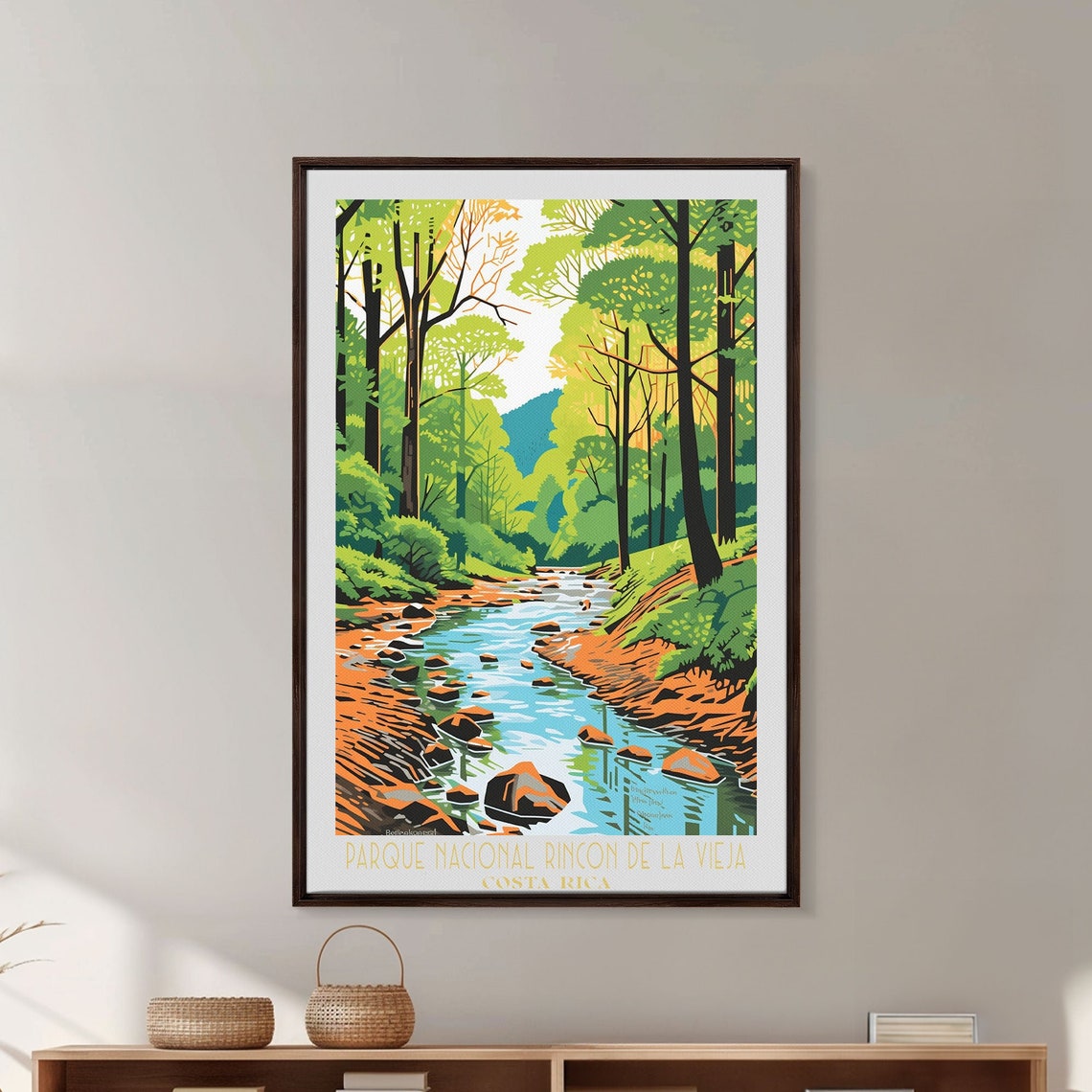 Rincon de la Vieja Costa Rica Forest Stream Waterfall View Poster - Image 3