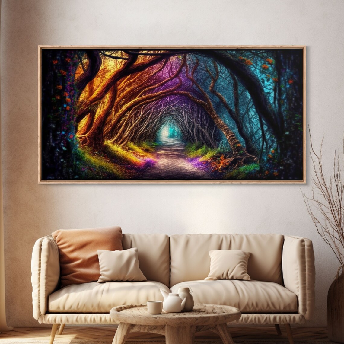 Secret Path Fantasy Forest Landscape Art Print - Image 4