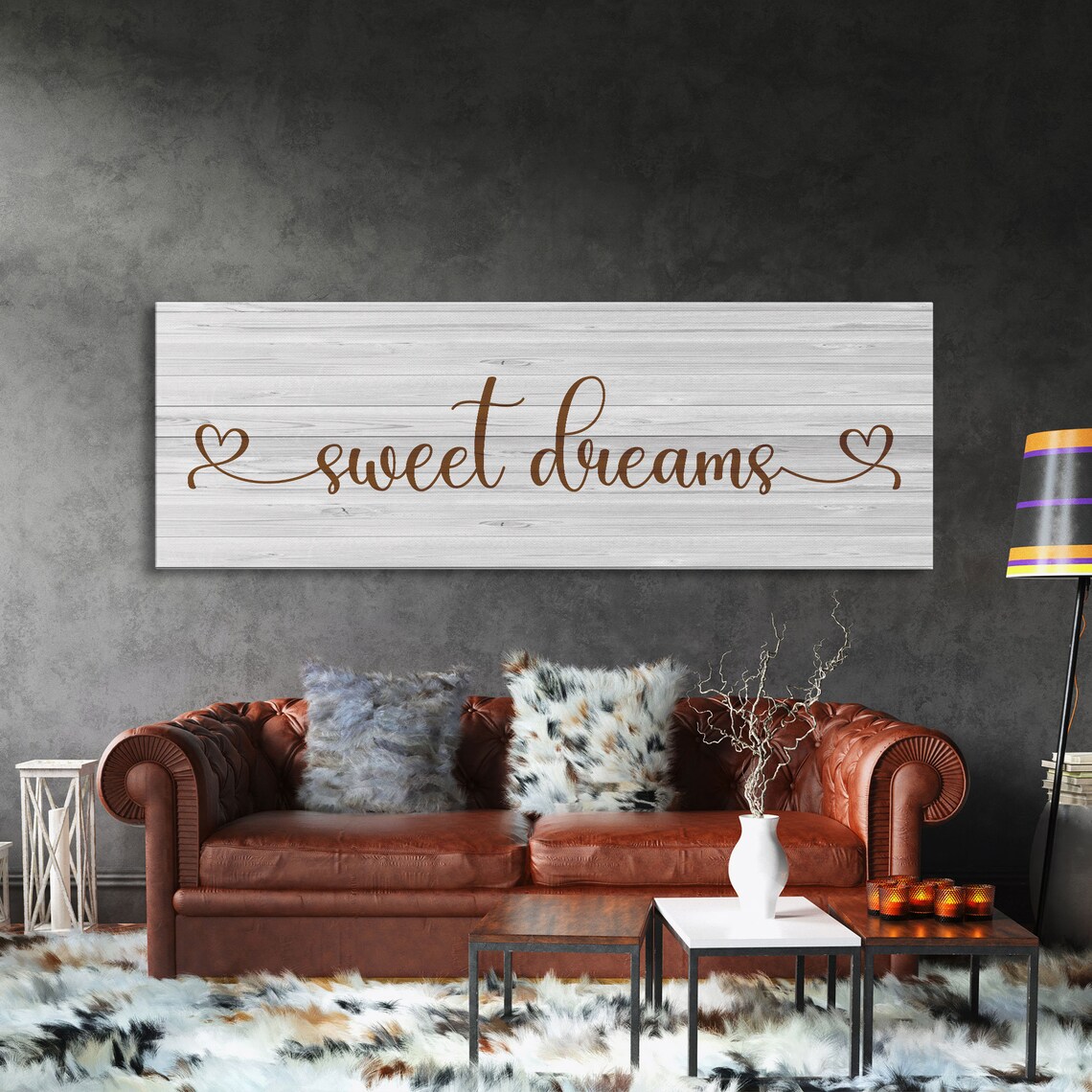 Sweet Dreams Sign, Farmhouse Bedroom Wall Art Print - Image 4