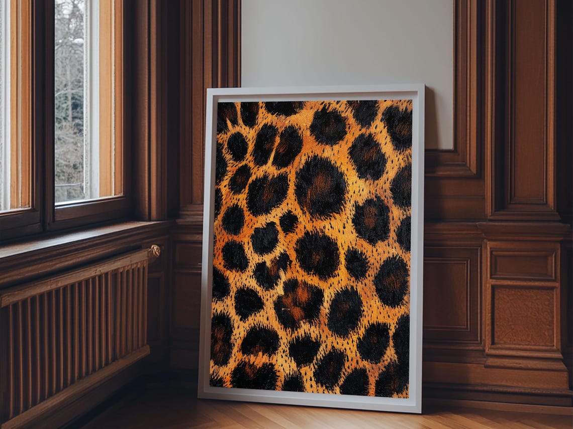 Leopard Spots Close Up Bold Animal Print Pattern Wild Wall Art Poster