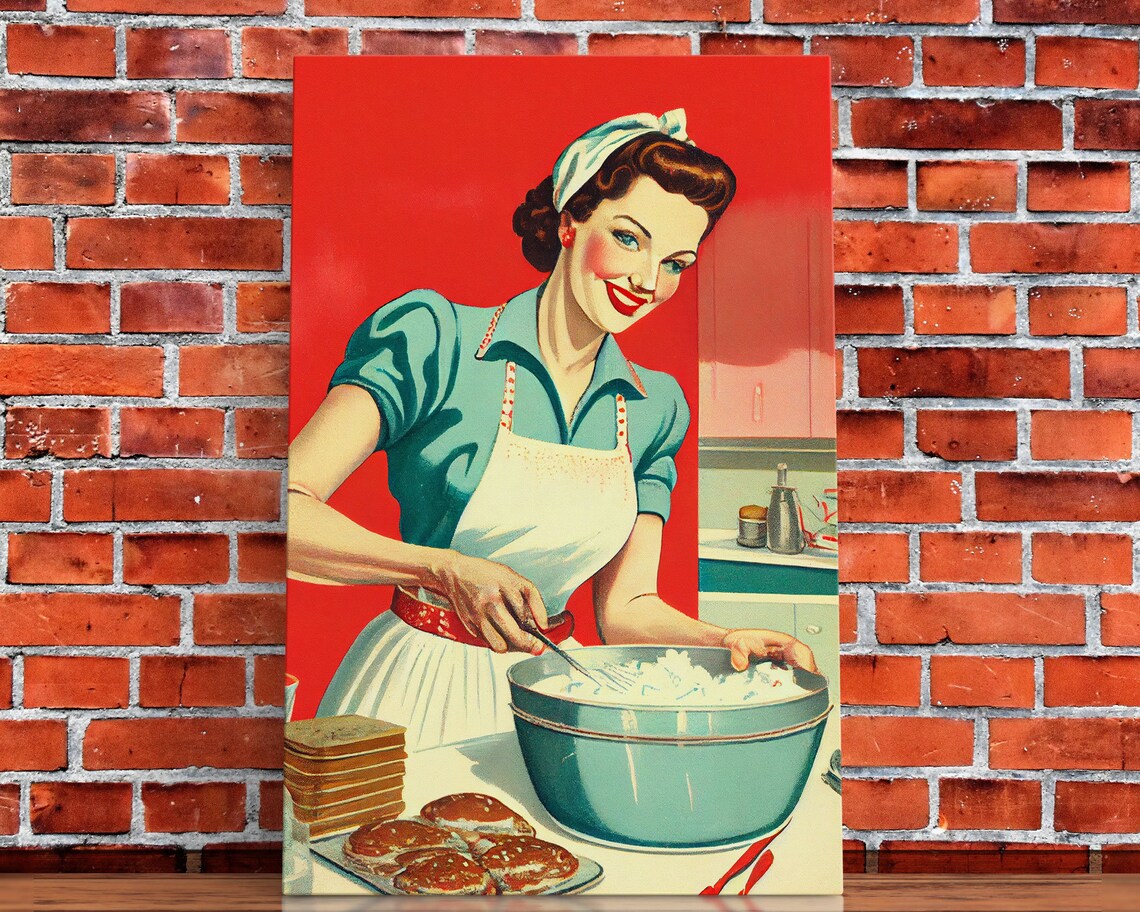 1950s Baking Advertisement, Retro Vintage MCM Print - Image 5