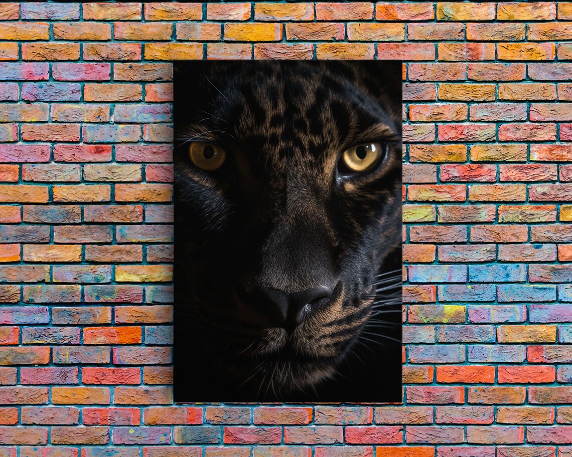 Black Panther Portrait, Halloween Witch Cat Art Print - Image 6