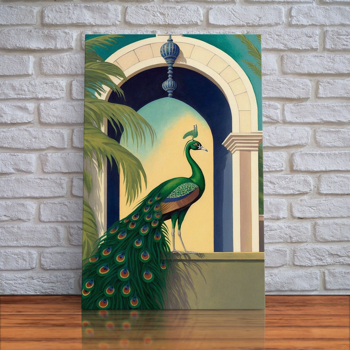 Watercolor Peacock Art Print, Colorful Wall Decor - Image 4